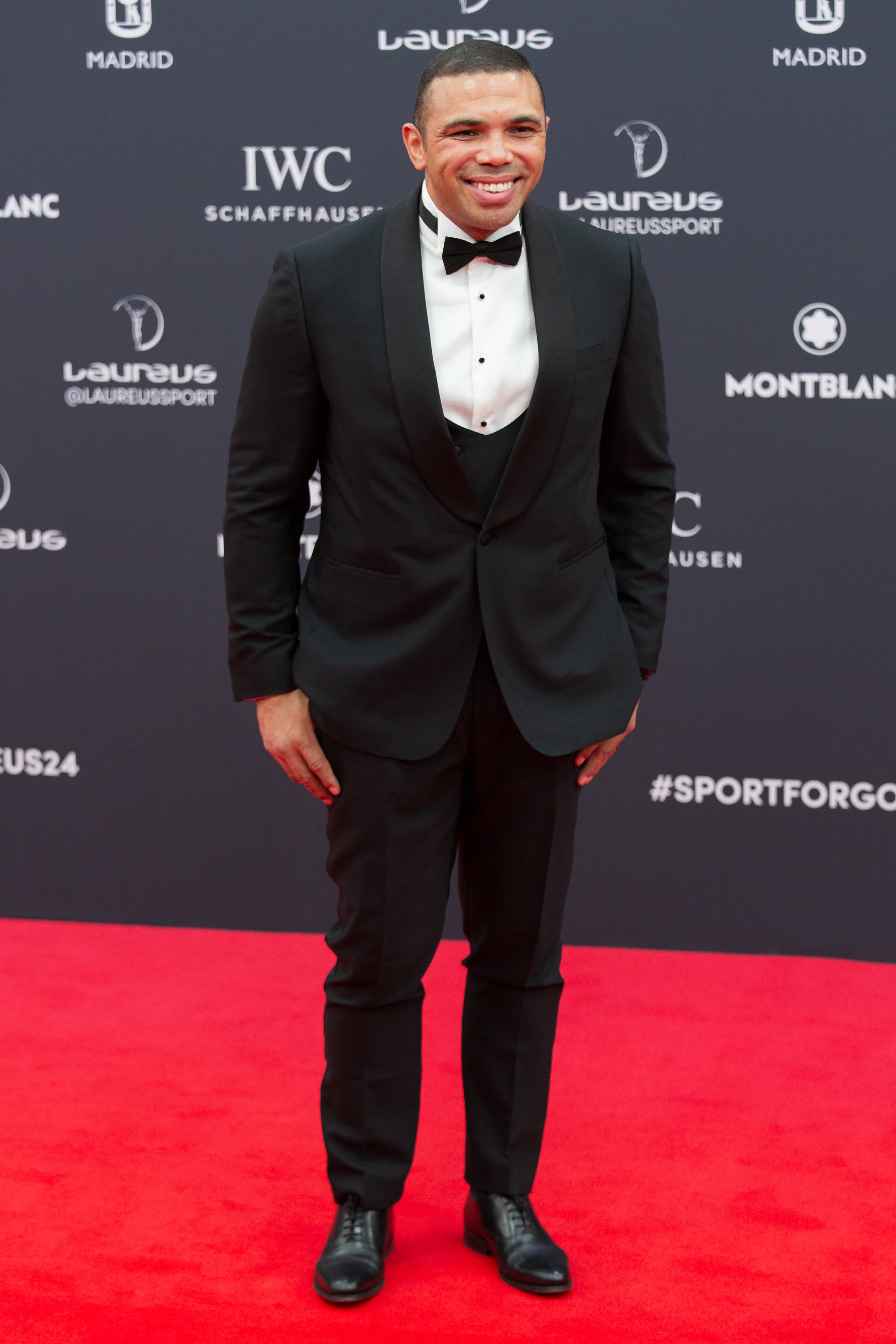 Bryan Habana at the Laureus World Sports Awards in 2024